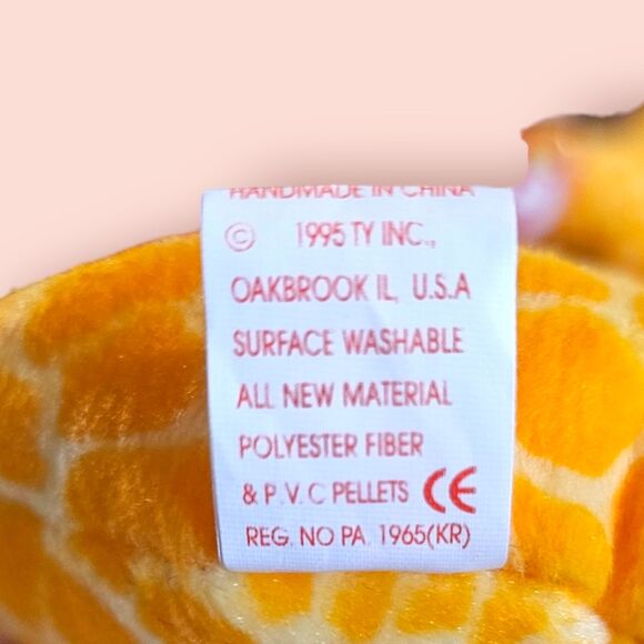 Twig the Giraffe Ty with errors - Picture 5 of 5